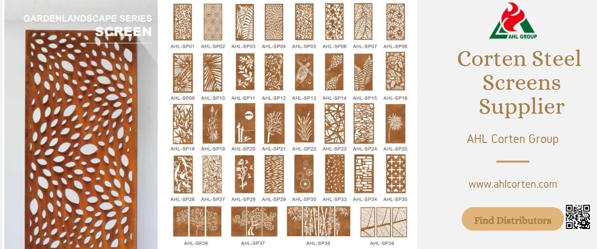 outdoor corten steel screens for sale